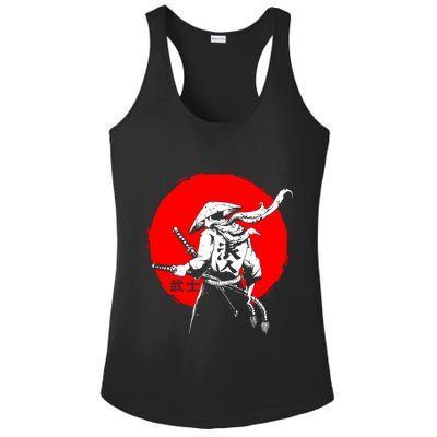 Retro Ancient Japan Samurai Warrior Tokyo Samurai Katana Ladies PosiCharge Competitor Racerback Tank