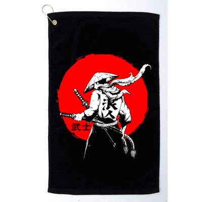 Retro Ancient Japan Samurai Warrior Tokyo Samurai Katana Golf Towel