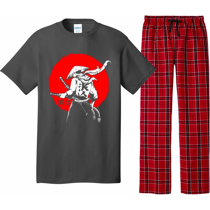 Retro Ancient Japan Samurai Warrior Tokyo Samurai Katana Pajama Set