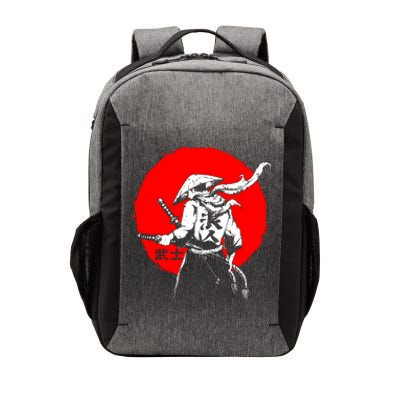 Retro Ancient Japan Samurai Warrior Tokyo Samurai Katana Vector Backpack