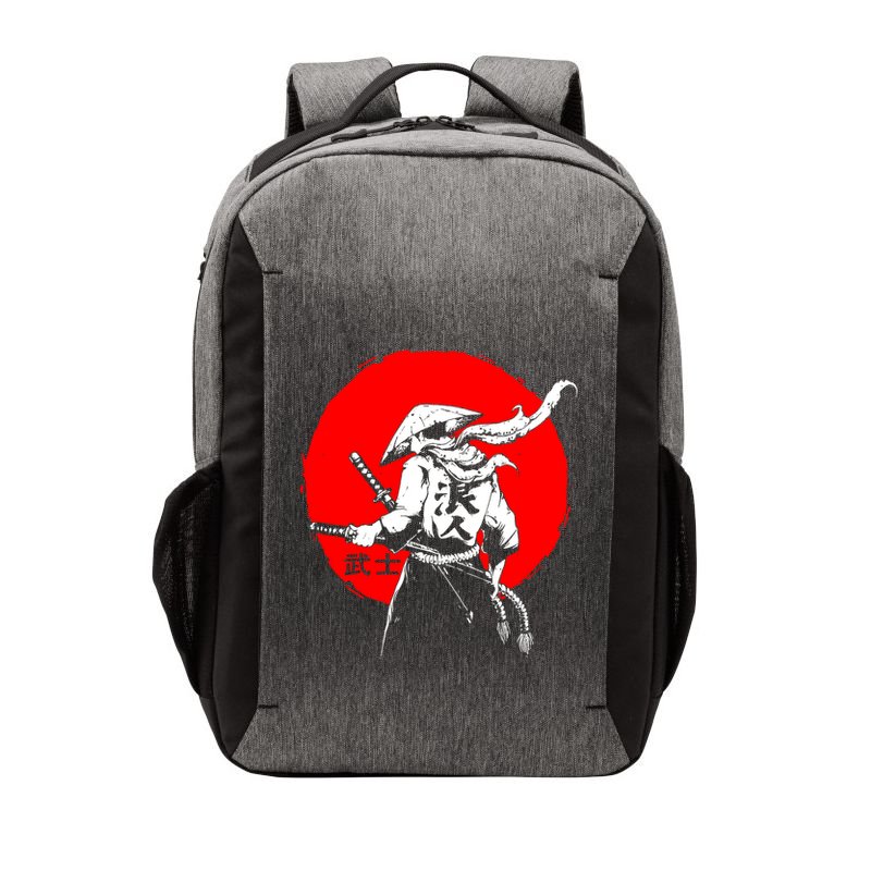 Retro Ancient Japan Samurai Warrior Tokyo Samurai Katana Vector Backpack