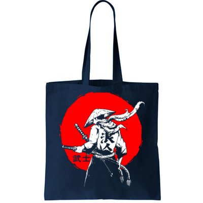 Retro Ancient Japan Samurai Warrior Tokyo Samurai Katana Tote Bag