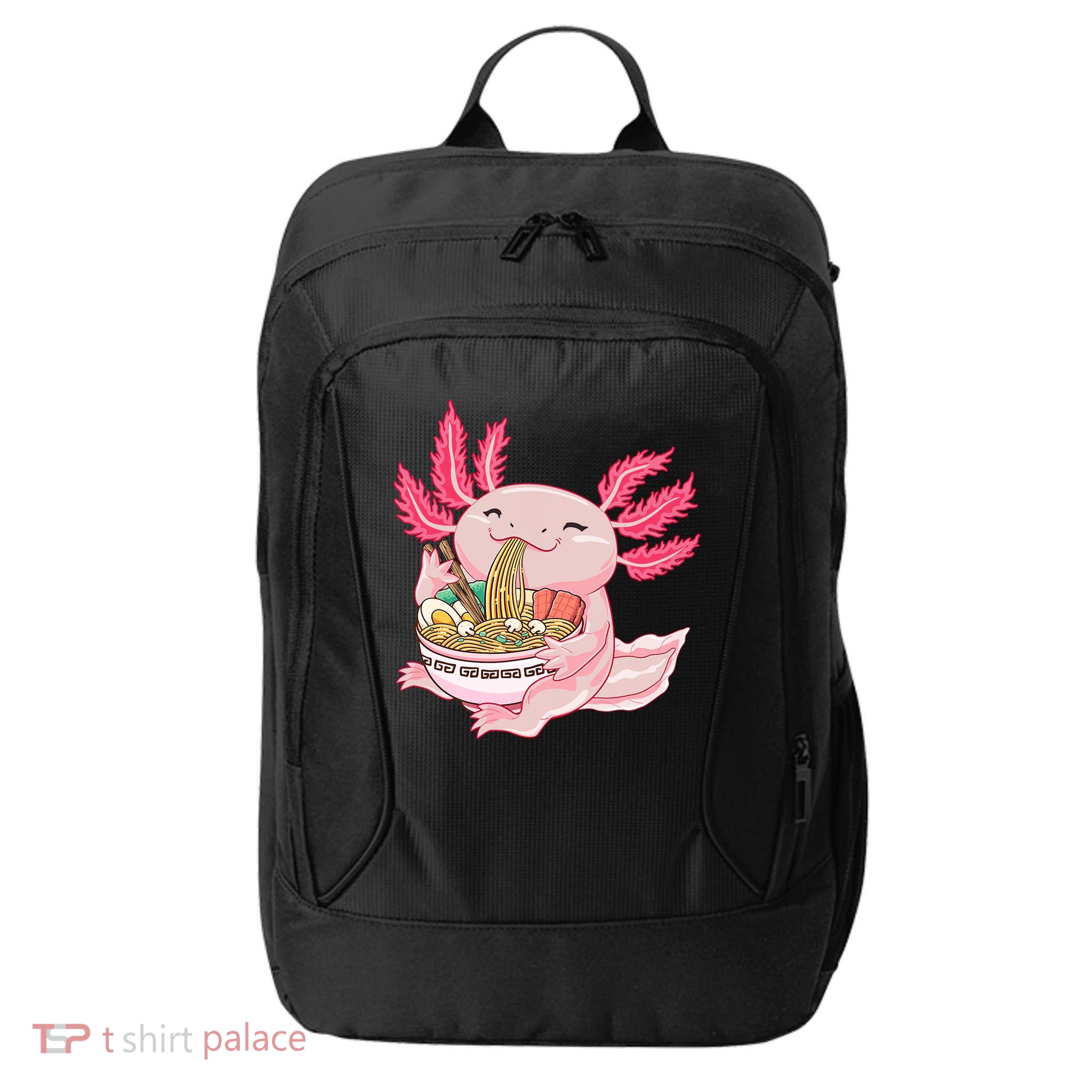 Ramen Axolotl Kawaii Anime Japanese Noddles Anime Girls Gift City Backpack
