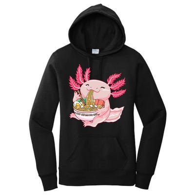 Ramen Axolotl Kawaii Anime Japanese Noddles Anime Girls Gift Women's Pullover Hoodie