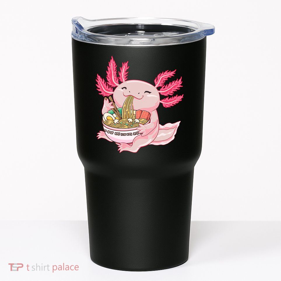 Ramen Axolotl Kawaii Anime Japanese Noddles Anime Girls Gift Tumbler