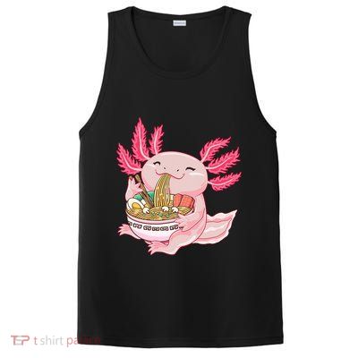 Ramen Axolotl Kawaii Anime Japanese Noddles Anime Girls Gift PosiCharge Competitor Tank