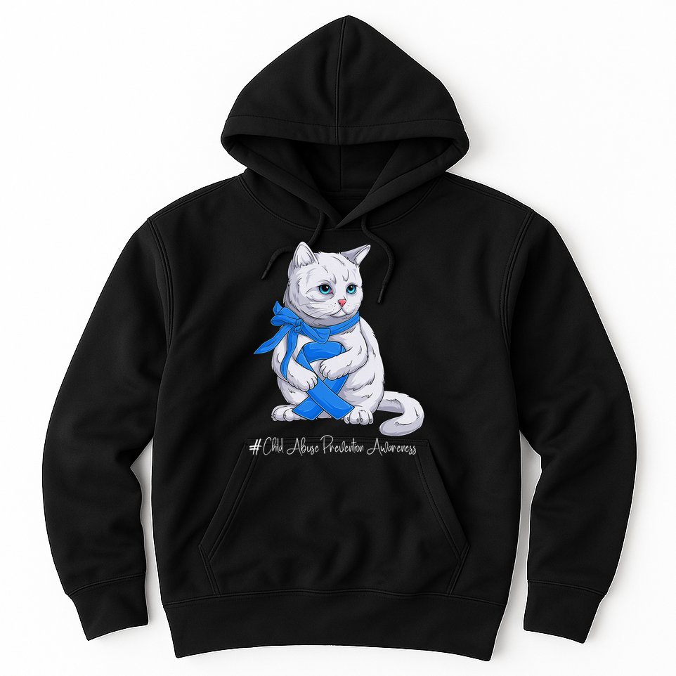 Rainbow All KidsMatter Pinwheel Child Abuse Awareness Hoodie