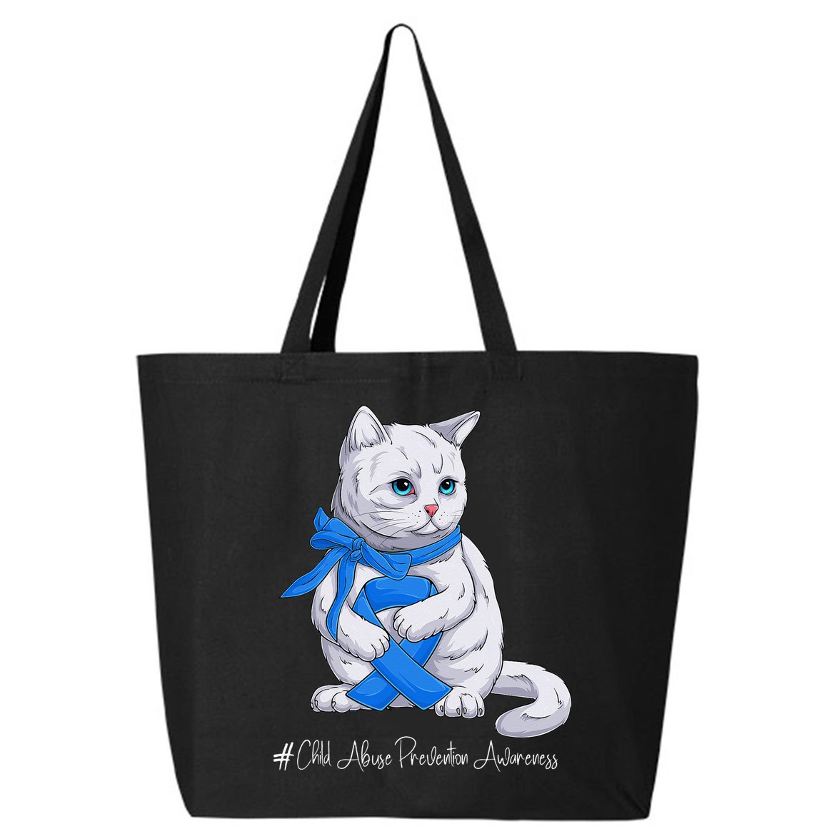 Rainbow All KidsMatter Pinwheel Child Abuse Awareness 25L Jumbo Tote