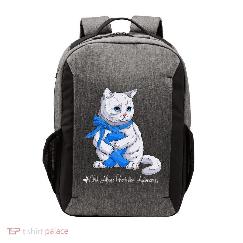 Rainbow All KidsMatter Pinwheel Child Abuse Awareness Vector Backpack