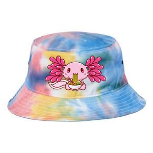 Ra Axolotl Kawaii Anime Japanese Food  Tie Dye Newport Bucket Hat