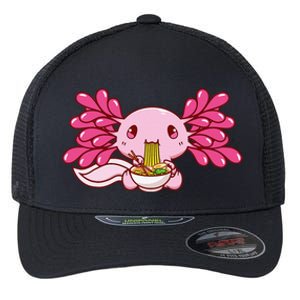 Ra Axolotl Kawaii Anime Japanese Food  Flexfit Unipanel Trucker Cap