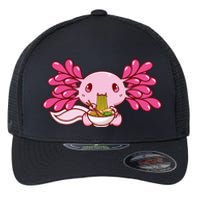 Ra Axolotl Kawaii Anime Japanese Food  Flexfit Unipanel Trucker Cap