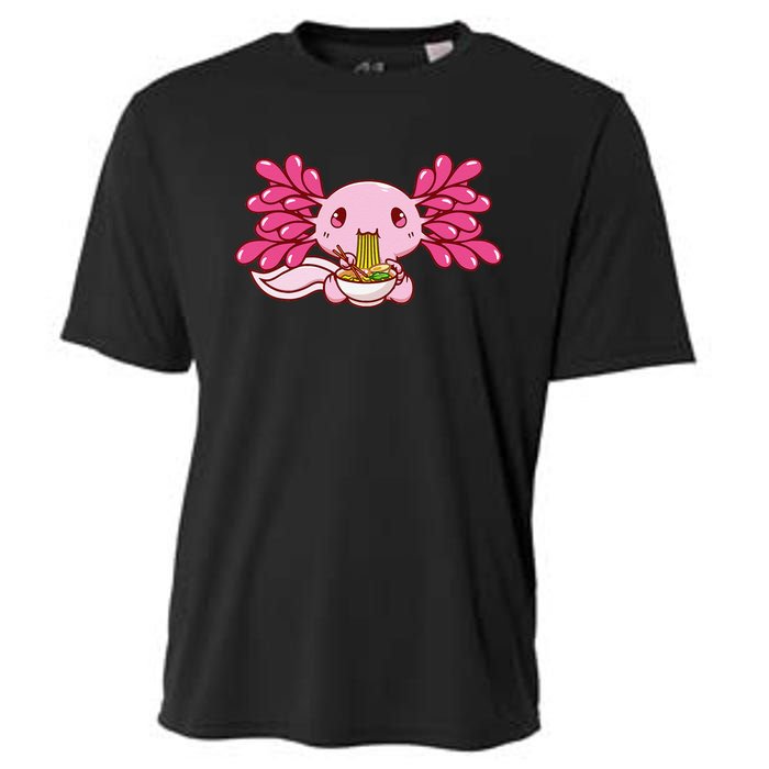 Ra Axolotl Kawaii Anime Japanese Food  Cooling Performance Crew T-Shirt