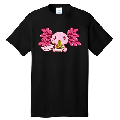 Ra Axolotl Kawaii Anime Japanese Food  Tall T-Shirt