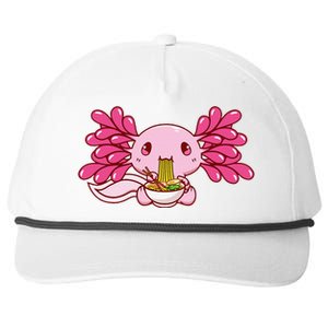 Ra Axolotl Kawaii Anime Japanese Food  Snapback Five-Panel Rope Hat