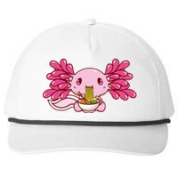 Ra Axolotl Kawaii Anime Japanese Food  Snapback Five-Panel Rope Hat