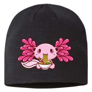 Ra Axolotl Kawaii Anime Japanese Food  Sustainable Beanie