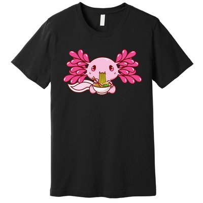 Ra Axolotl Kawaii Anime Japanese Food  Premium T-Shirt