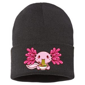 Ra Axolotl Kawaii Anime Japanese Food  Sustainable Knit Beanie