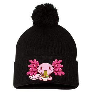 Ra Axolotl Kawaii Anime Japanese Food  Pom Pom 12in Knit Beanie