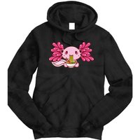 Ra Axolotl Kawaii Anime Japanese Food  Tie Dye Hoodie