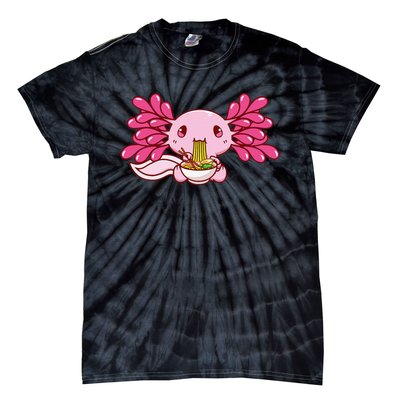 Ra Axolotl Kawaii Anime Japanese Food  Tie-Dye T-Shirt