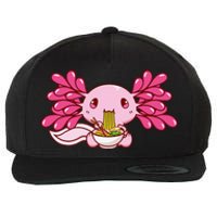 Ra Axolotl Kawaii Anime Japanese Food  Wool Snapback Cap