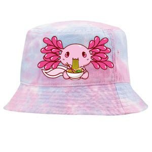 Ra Axolotl Kawaii Anime Japanese Food  Tie-Dyed Bucket Hat