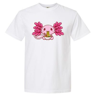 Ra Axolotl Kawaii Anime Japanese Food  Garment-Dyed Heavyweight T-Shirt