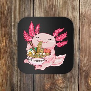 Ra Axolotl Kawaii Anime Japanese Noddles Anime  Coaster