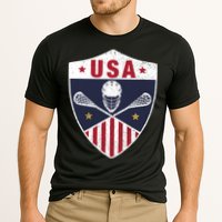 Retro American Lacrosse I Proud USA Lax Player Gift Cooling Performance Crew T-Shirt