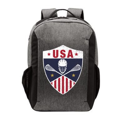 Retro American Lacrosse I Proud USA Lax Player Gift Vector Backpack