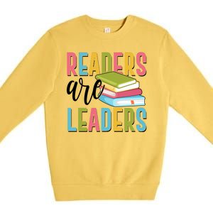 Readers Are Leaders Book Lover Premium Crewneck Sweatshirt