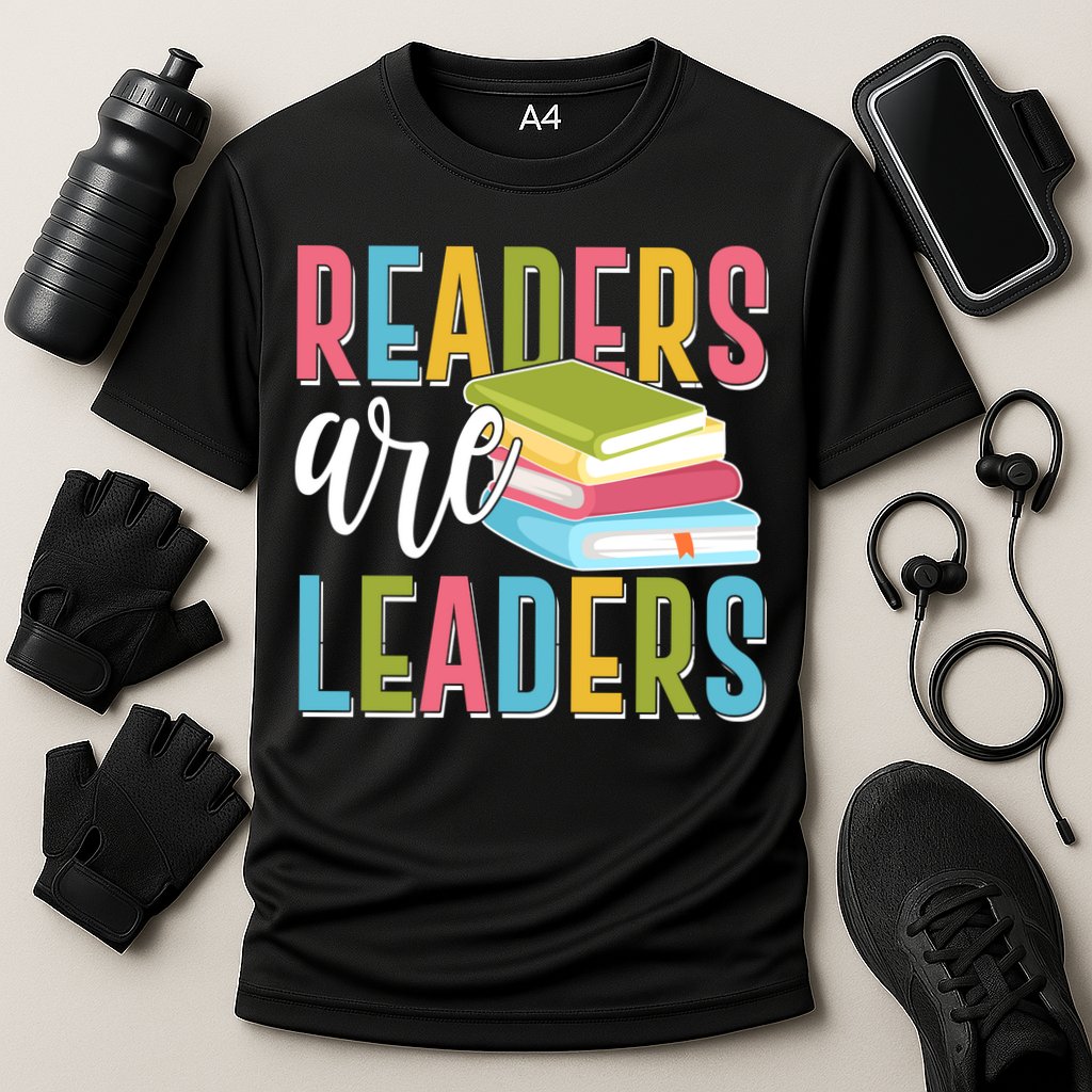 Readers Are Leaders Book Lover Cooling Performance Crew T-Shirt