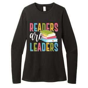 Readers Are Leaders Book Lover Womens CVC Long Sleeve Shirt