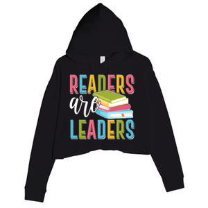 Readers Are Leaders Book Lover Crop Fleece Hoodie