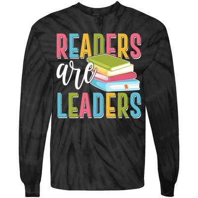 Readers Are Leaders Book Lover Tie-Dye Long Sleeve Shirt