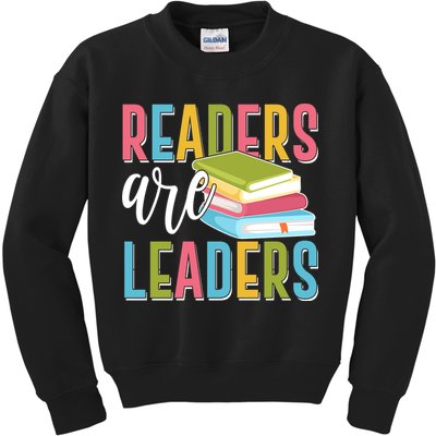 Readers Are Leaders Book Lover Kids Sweatshirt