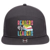 Readers Are Leaders Book Lover 7 Panel Mesh Trucker Snapback Hat