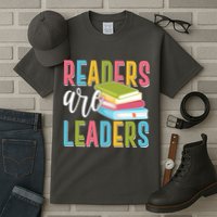 Readers Are Leaders Book Lover Tall T-Shirt