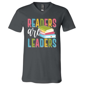 Readers Are Leaders Book Lover V-Neck T-Shirt