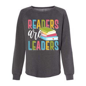 Readers Are Leaders Book Lover Womens California Wash Sweatshirt