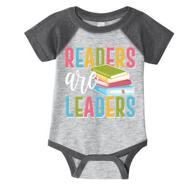 Readers Are Leaders Book Lover Infant Baby Jersey Bodysuit