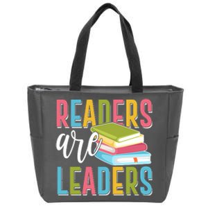 Readers Are Leaders Book Lover Zip Tote Bag