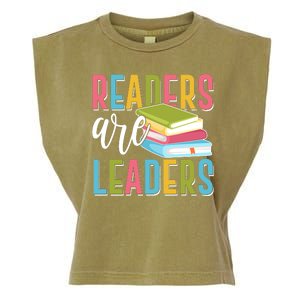 Readers Are Leaders Book Lover Garment-Dyed Women's Muscle Tee