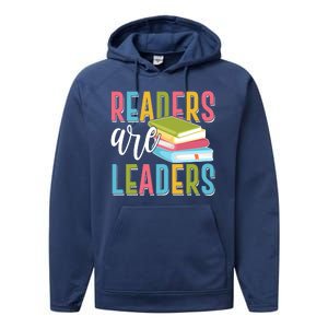 Readers Are Leaders Book Lover Performance Fleece Hoodie