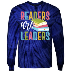 Readers Are Leaders Book Lover Tie-Dye Long Sleeve Shirt