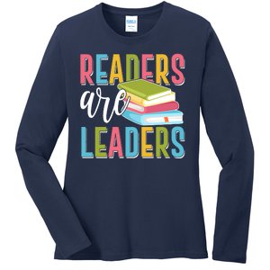 Readers Are Leaders Book Lover Ladies Long Sleeve Shirt