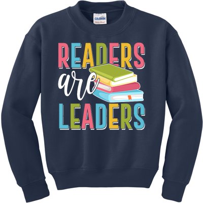 Readers Are Leaders Book Lover Kids Sweatshirt