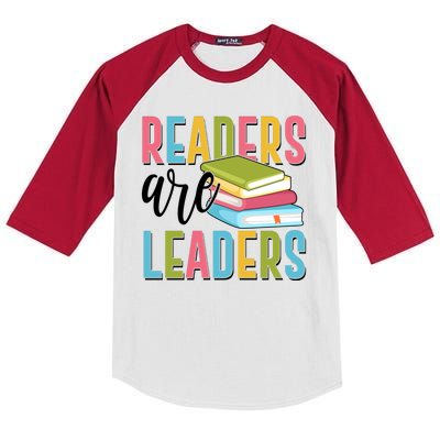 Readers Are Leaders Book Lover Kids Colorblock Raglan Jersey